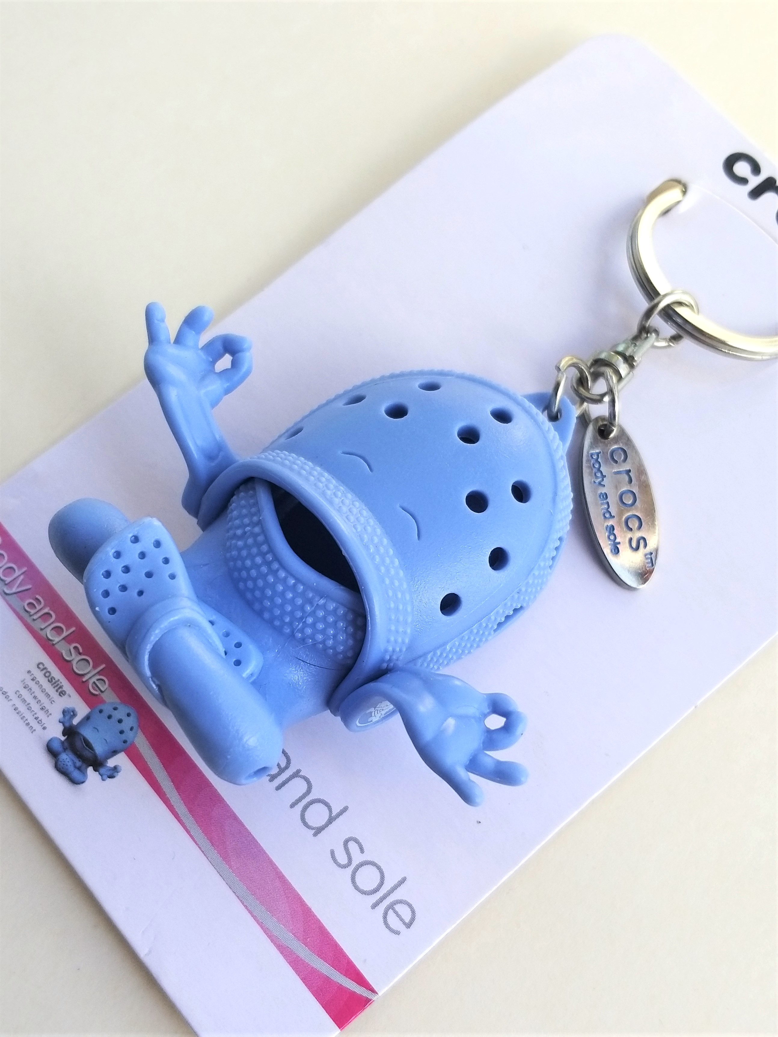CROCS Croslite Guy Figure Keychain (Body And Sole) 2.5" Key Ring