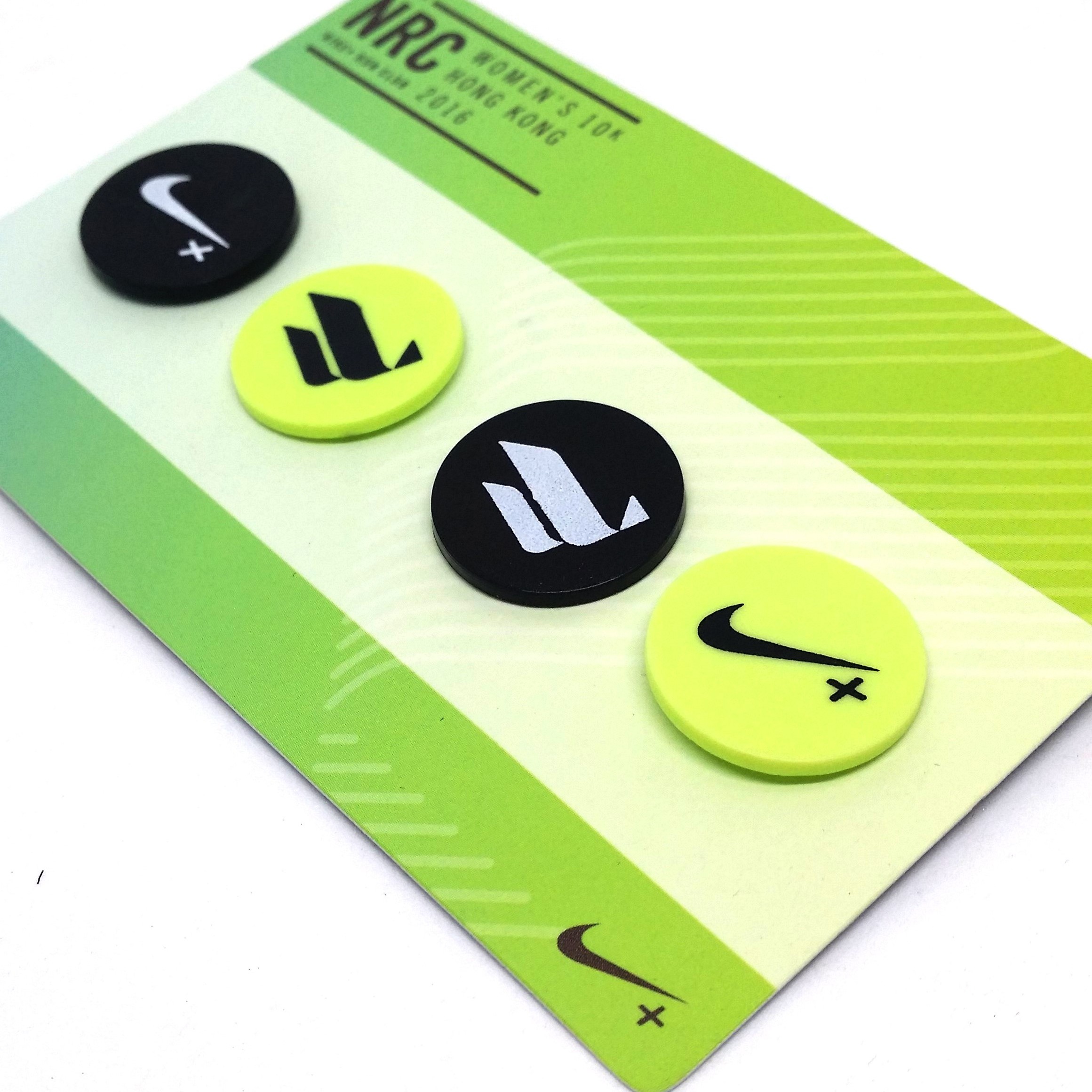 NIKE+ Run Club Number Bib Clips / Snap Buttons - 2016 NRC Women's 10K Hong Kong