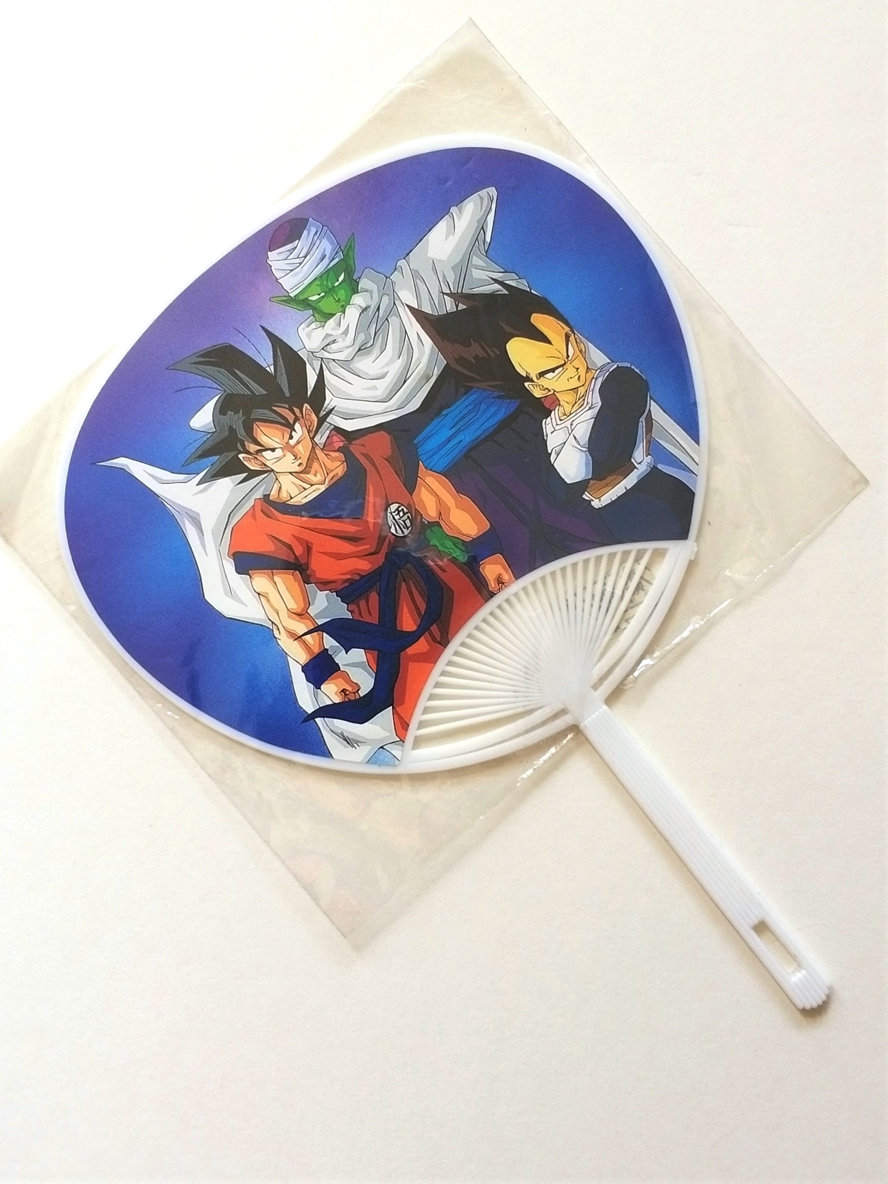 Dragon Ball Z Hand Fan #01 - 1990s Shueisha Toei Japanese Anime - Unused