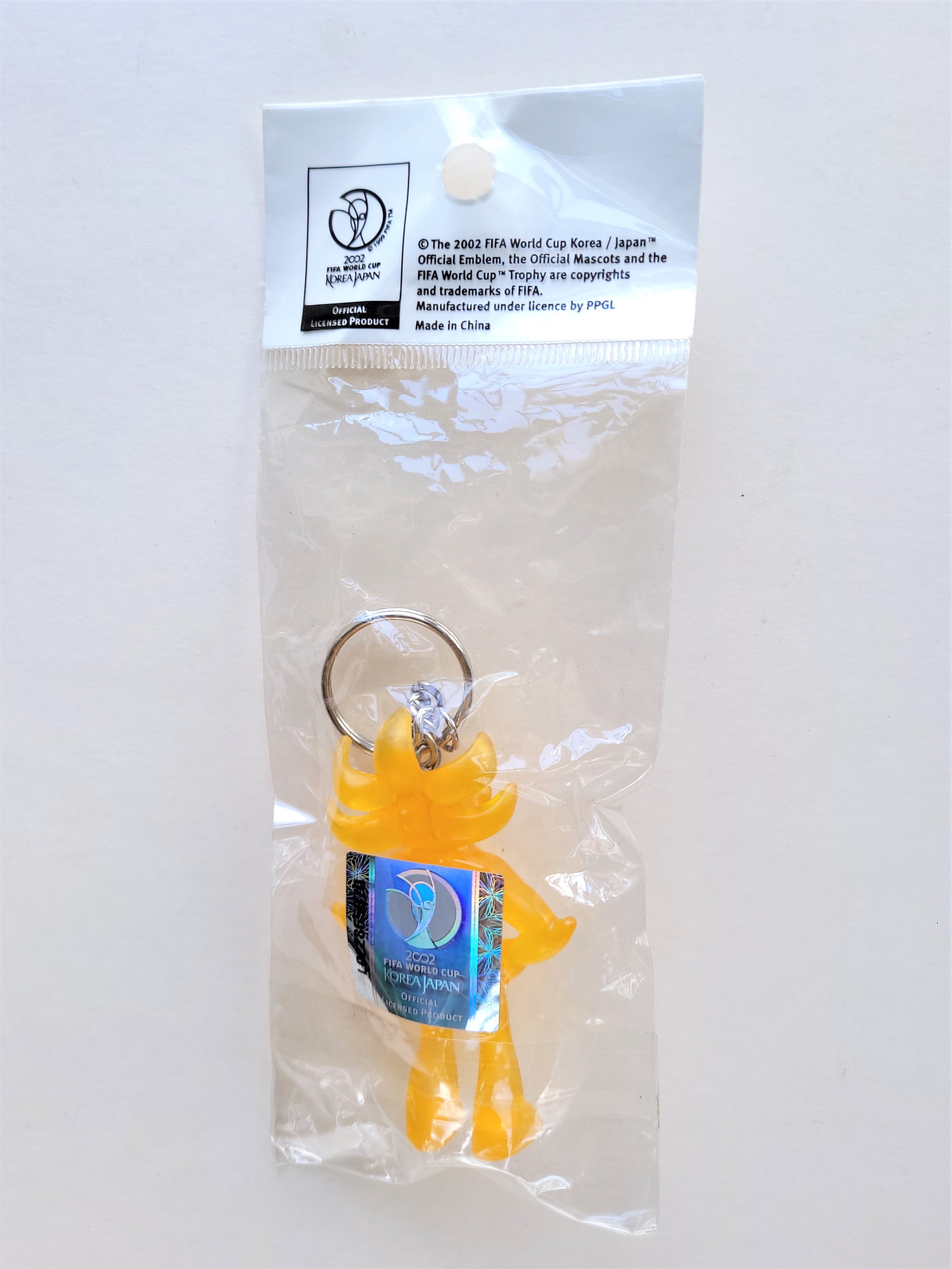 2002 Fifa World Cup Korea Japan Mascot ATO Clear Figure Keychain Key Ring New