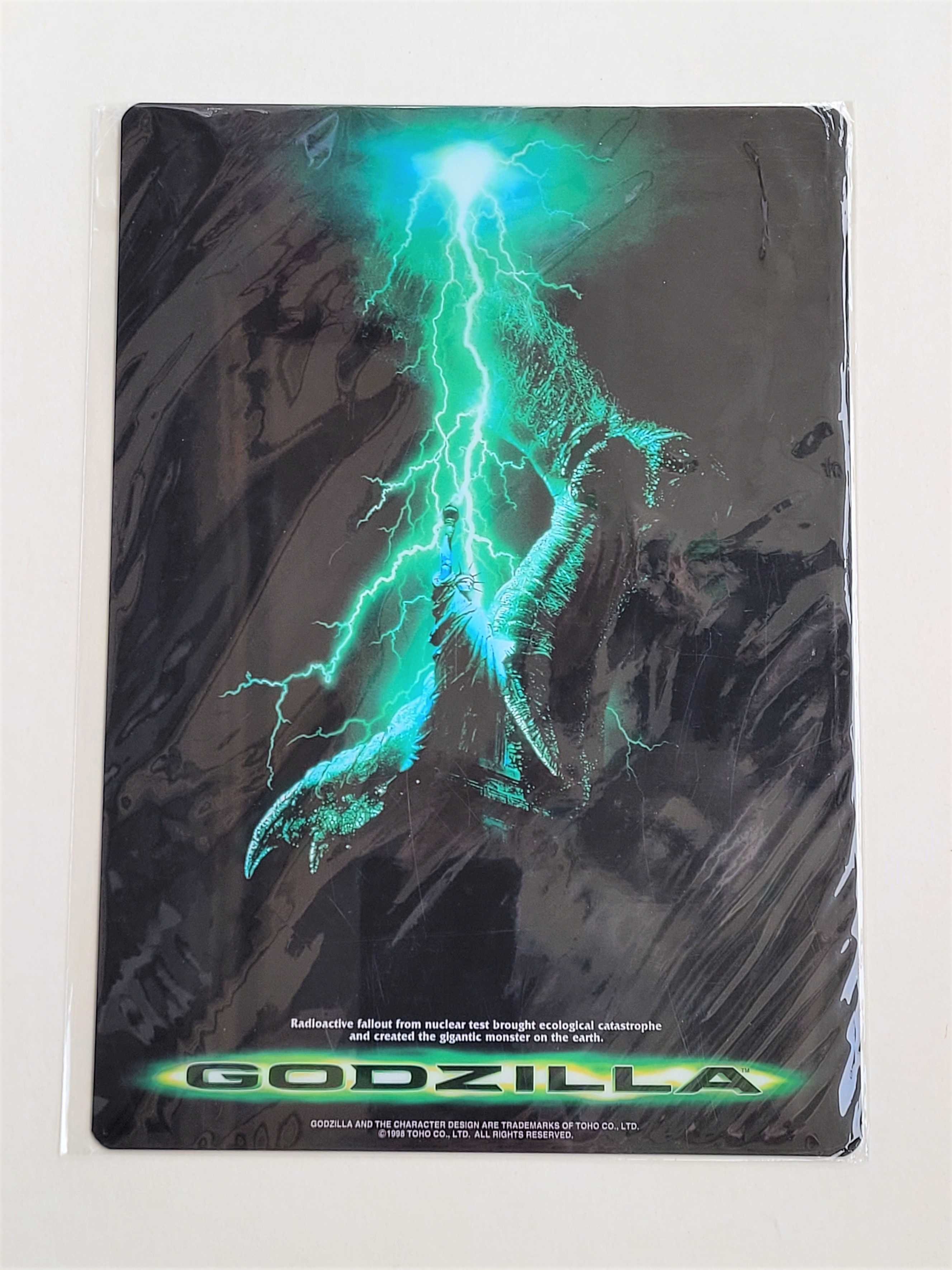 Godzilla Double Sided Pencil Board Shitajiki - 1998 TOHO Showa Note