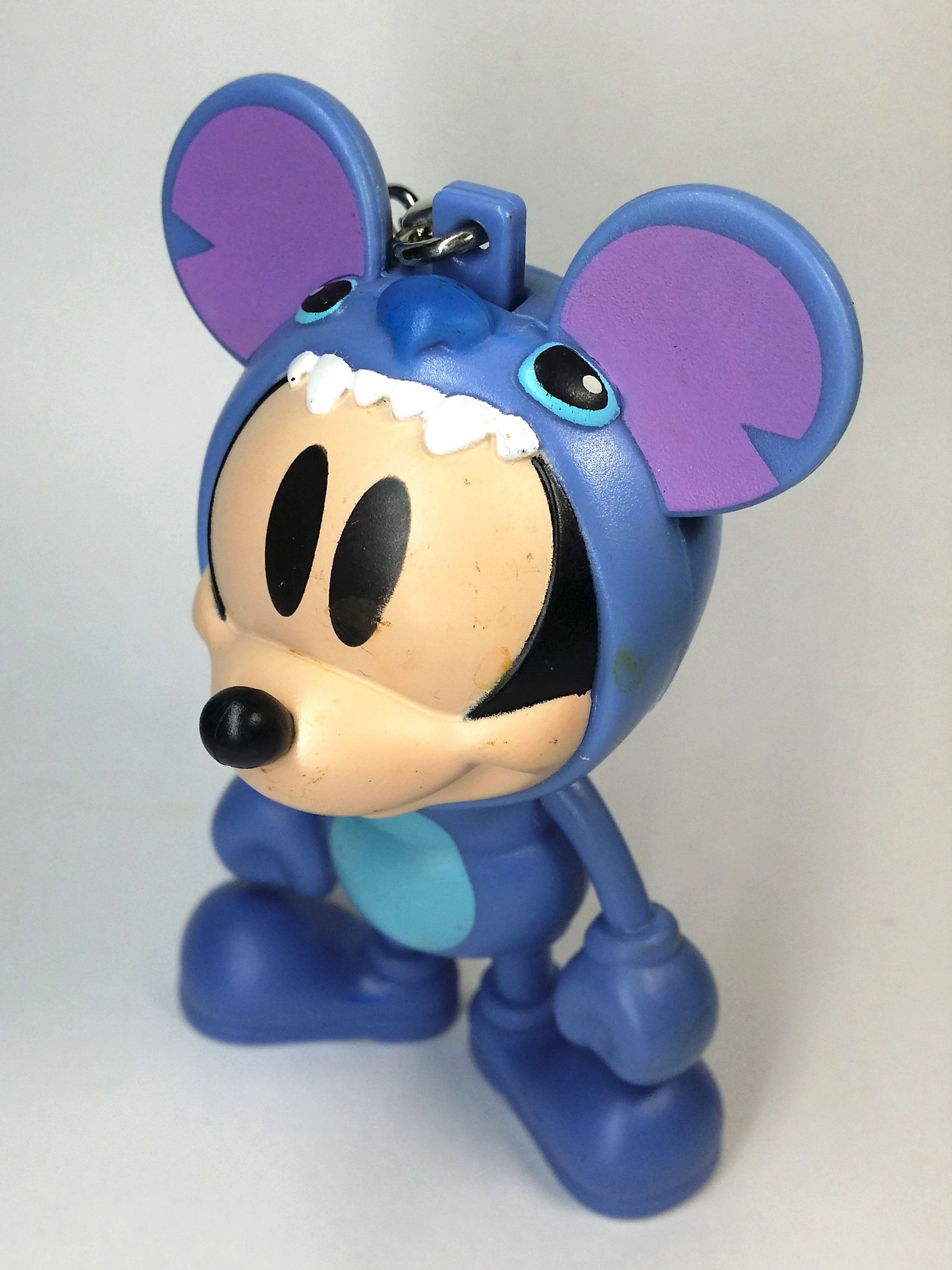 Disney 90th Anniversary Mickey Mouse Cosplaying Stitch Figure Bag Charm Keychain