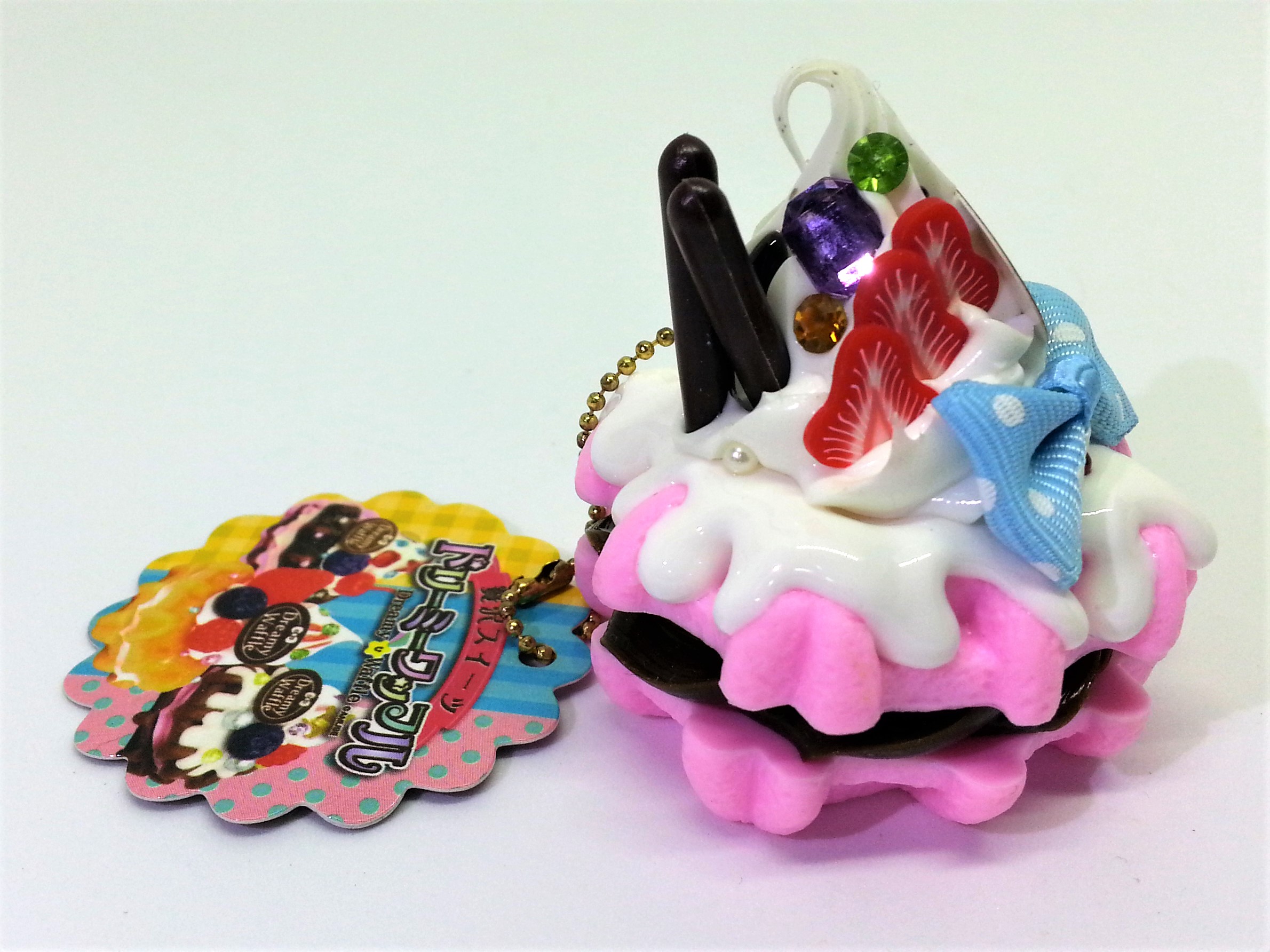 AMUSE Luxury Sweets Dreamy Waffle Bag Charm / Keychain - 2000s From Japan