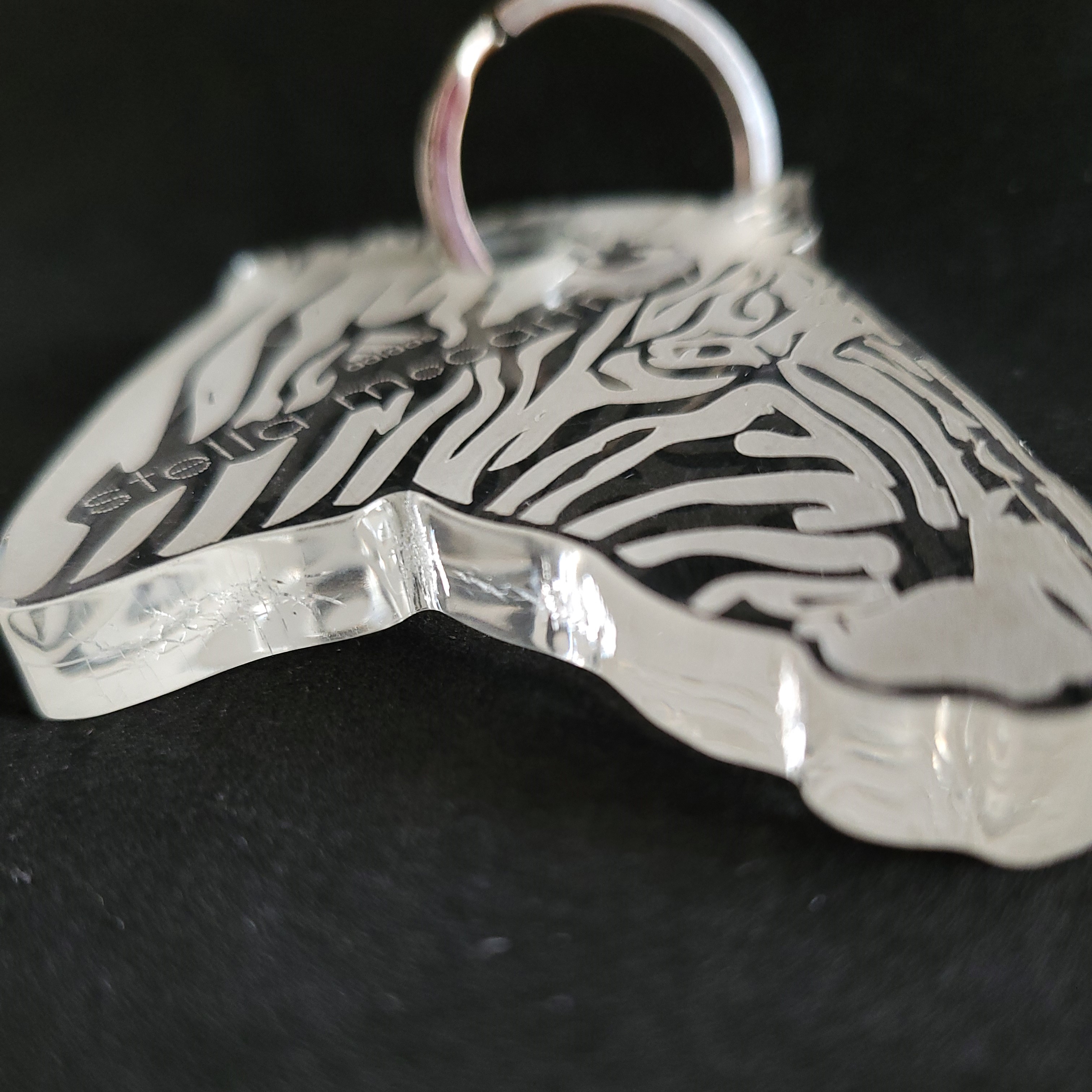  Adidas x Stella McCartney Zebra Acrylic Keychain Key Holder