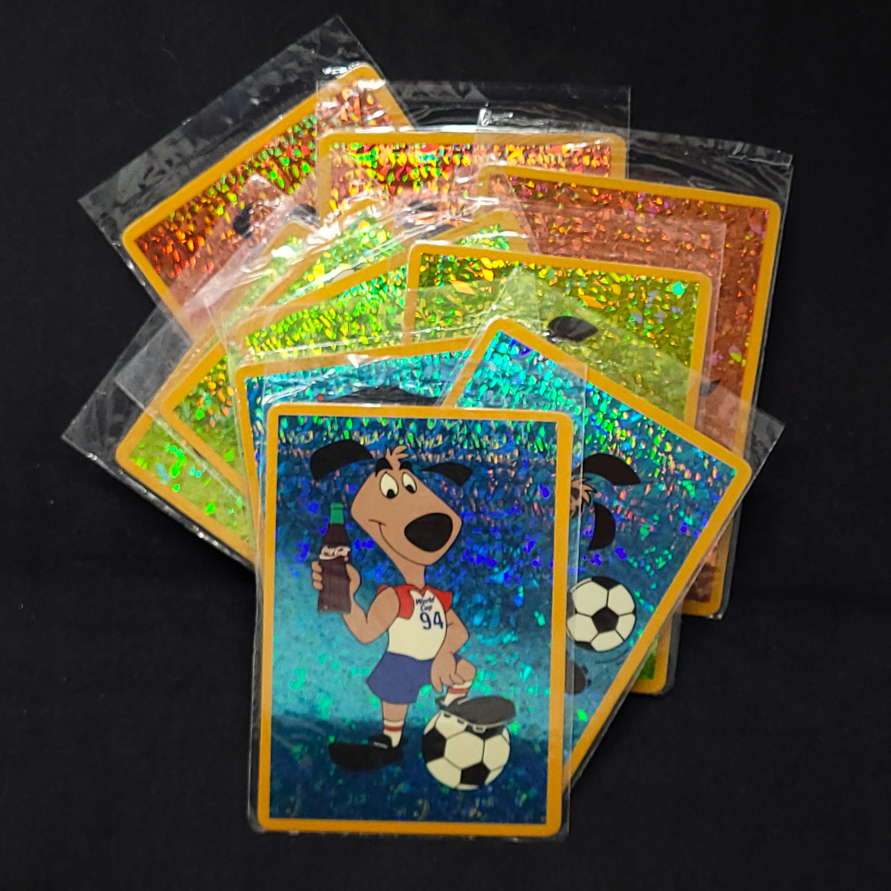 Coca Cola World Cup USA 94 Mascot Holographic Prism Card Collection