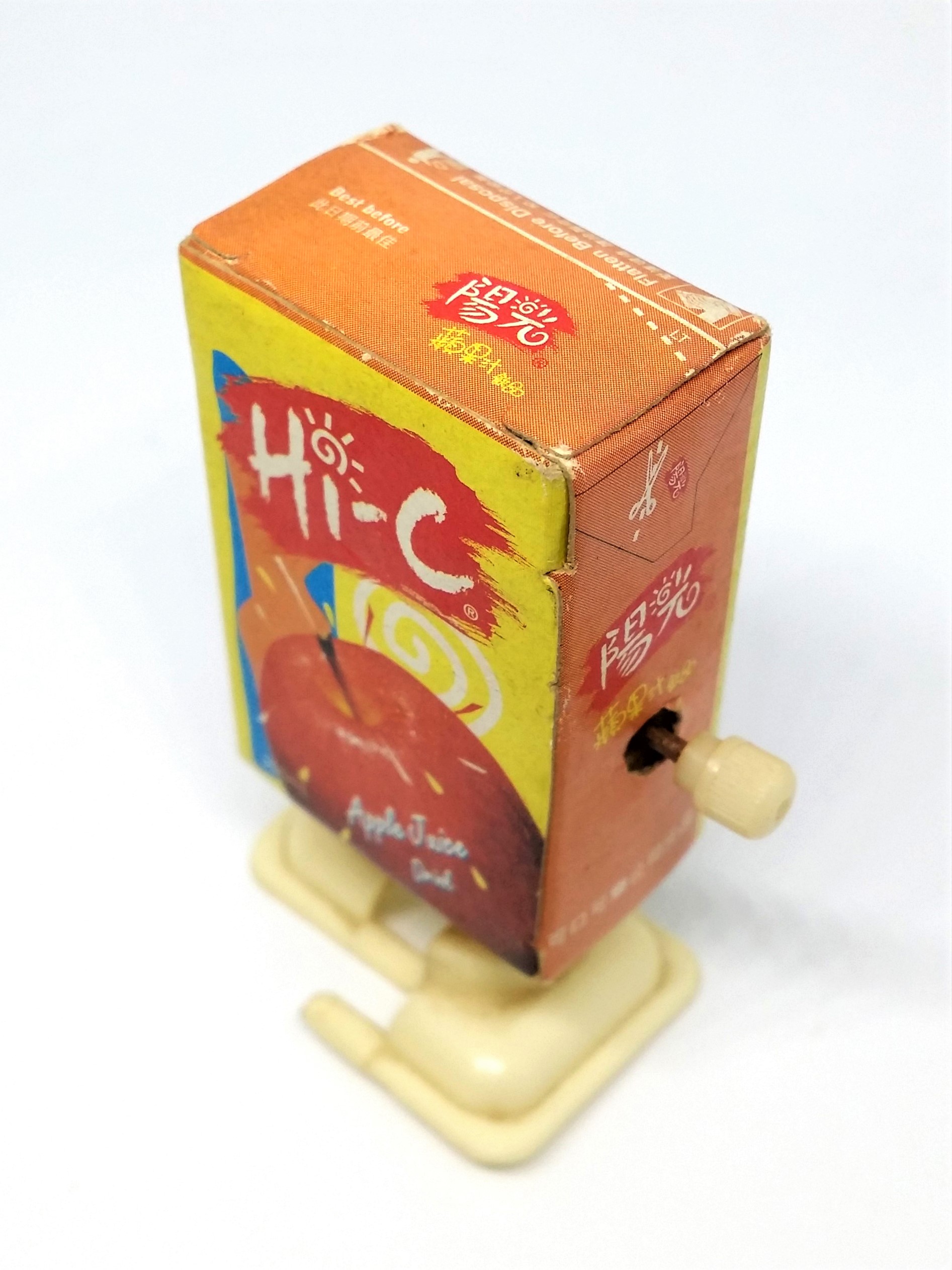 Sunshine Hi-C Apple Juice Box Wind-Up Walking Toy - 90s Brand From Coca-Cola 