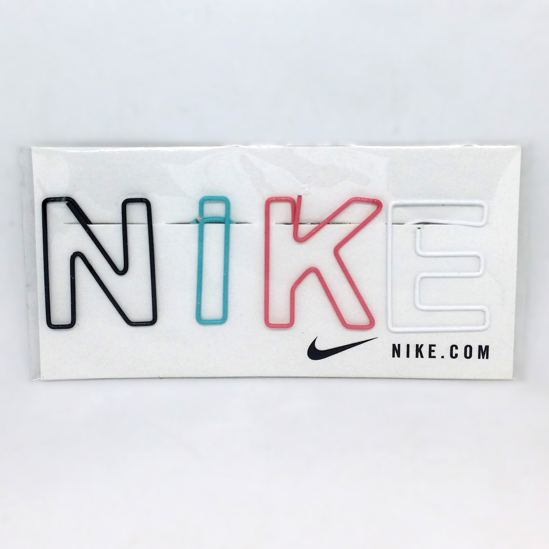 NIKE Letter Shaped Wire Paper Clip 4 Pcs Brand New