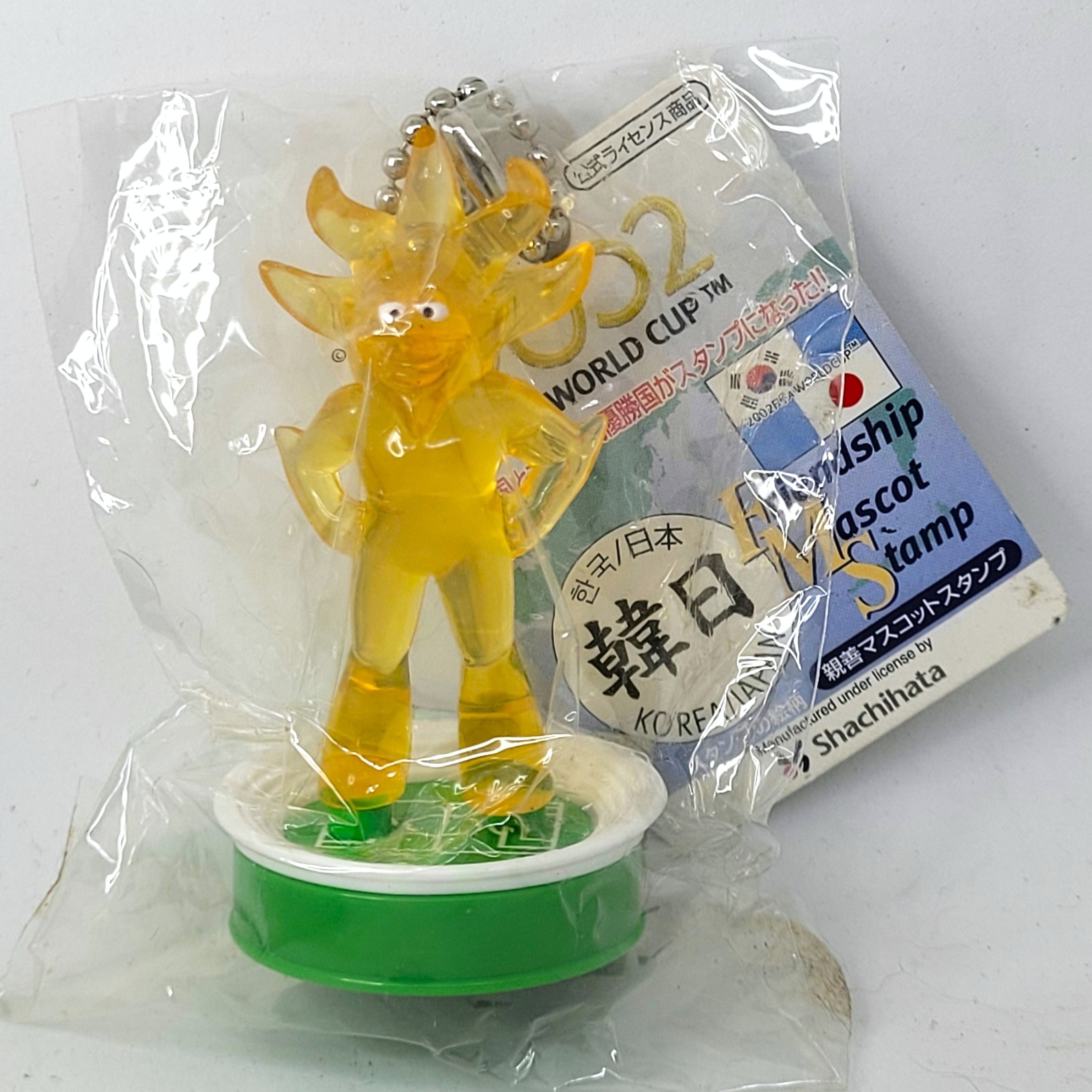 2002 Fifa World Cup Korea Japan Mascot ATO Clear Figure Stamp Keychains