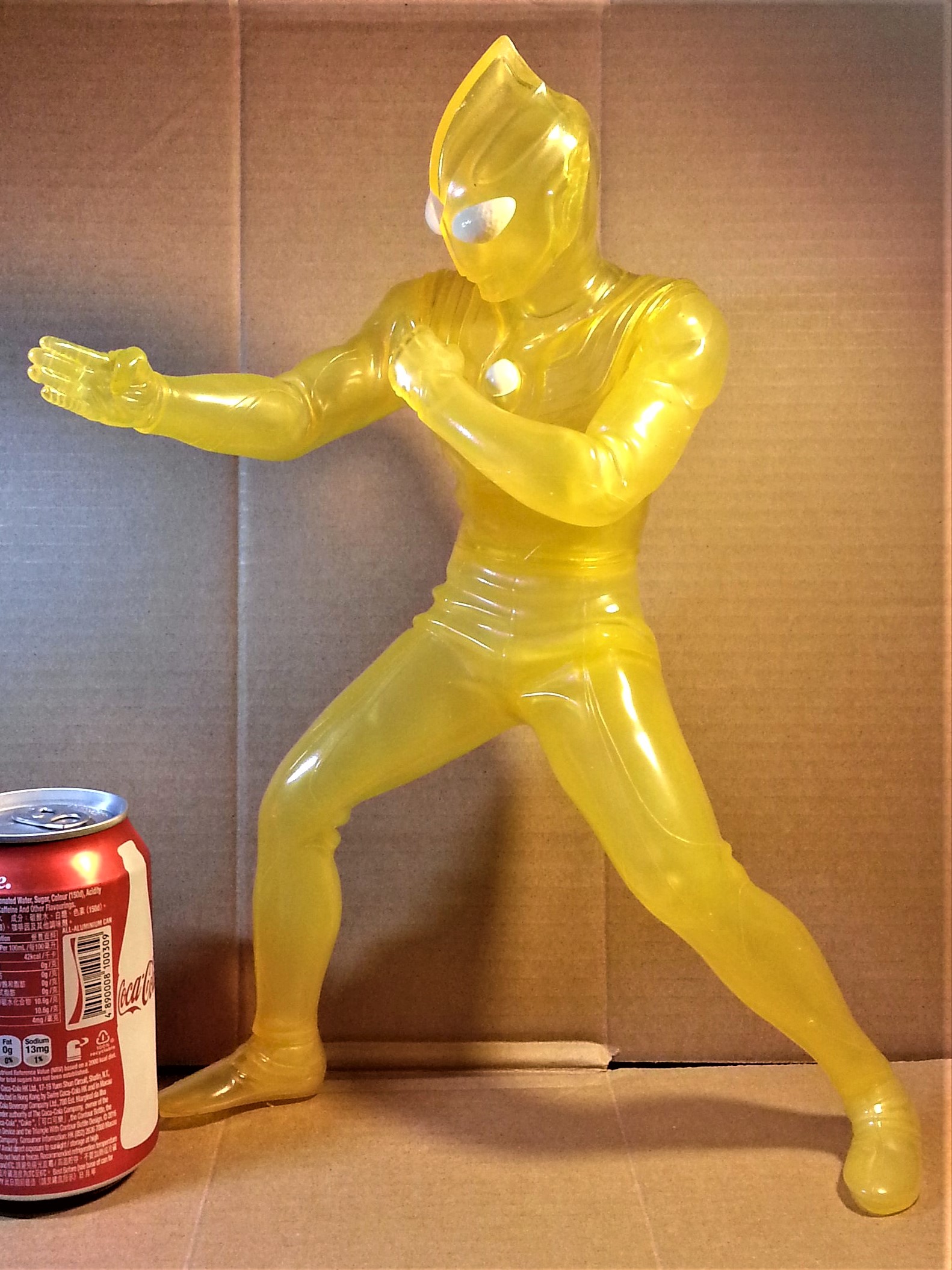 Ultraman Tiga Clear Vinyl 14" Figure - 2001 Banpresto Tsuburaya Japanese Anime