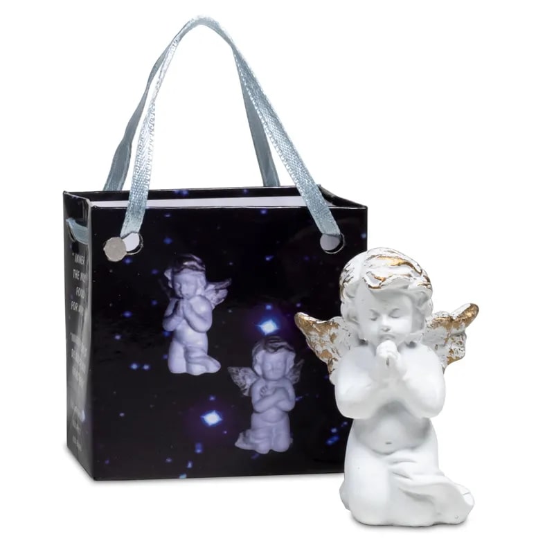 Ange priant pour la paix dans un sachet cadeau