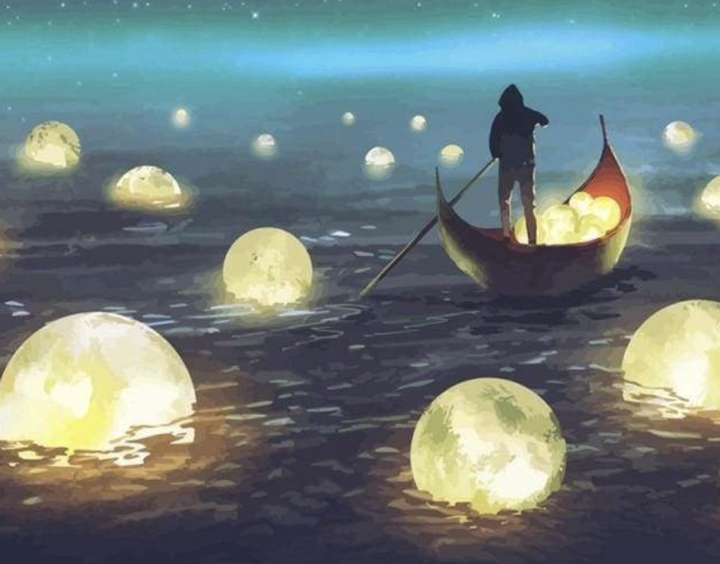 🌅 Kit Peinture par numéros – Lumières sur le Lac