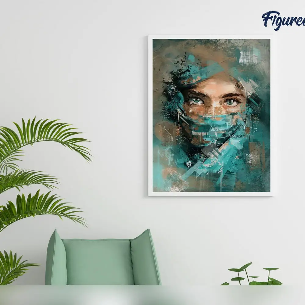 👁️ Kit Peinture par numéros – Regard captivant