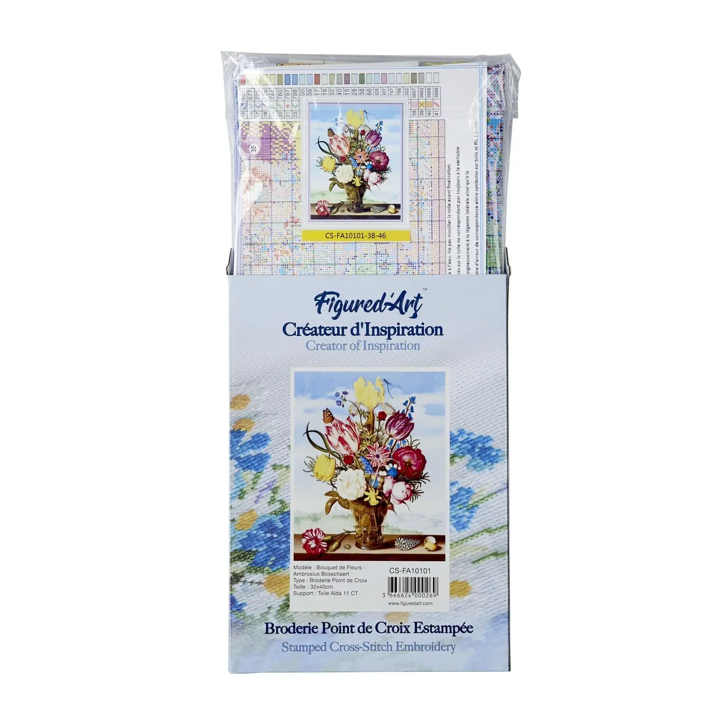 ❤️🌳 Kit Point de croix – Arbre Cœur