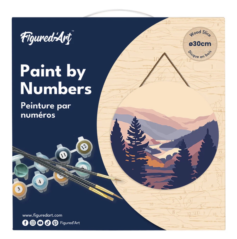 🍂 Kit Peinture par numéros – Vallée d’Automne