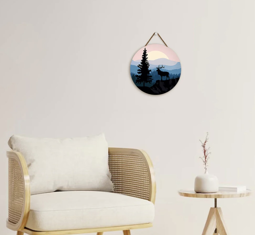 🦌 Kit Peinture par numéros – Cerf majestueux et paysage