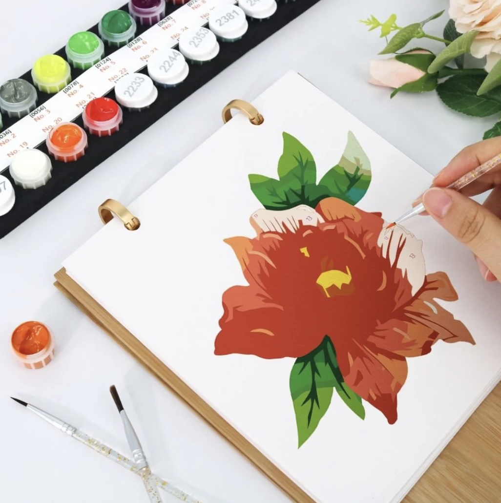 🌼📅 Calendrier Peinture par numéros 2026 – Fleurs de saison
