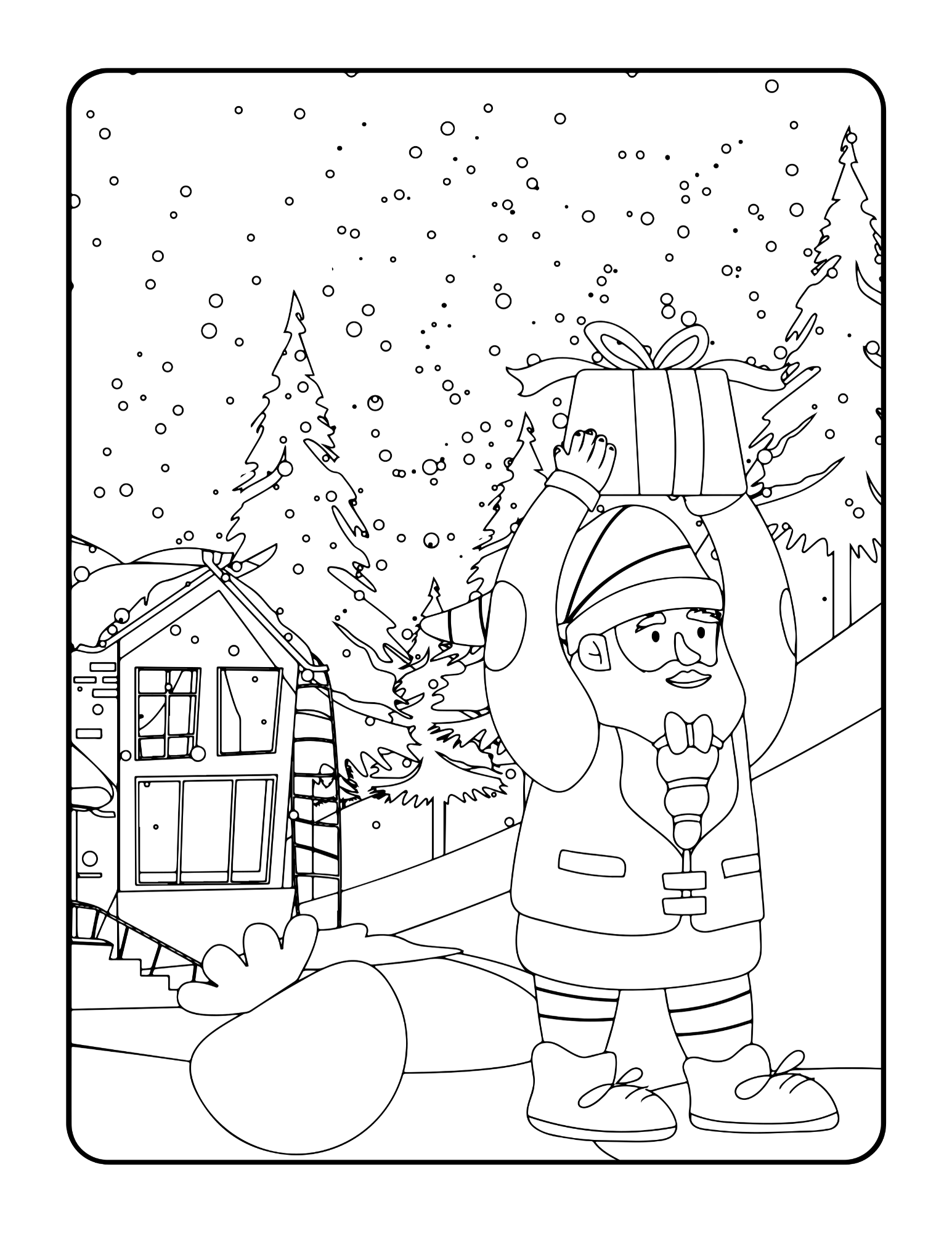 Livre de coloriage de Noël pour enfants, volume 1