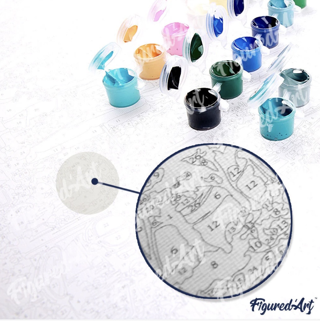 🌅 Kit Peinture par numéros – Lumières sur le Lac