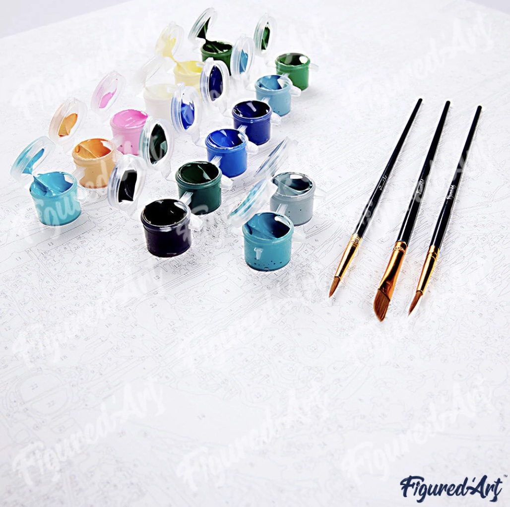 🌳 Kit Peinture par numéros – Arbre des 4 Saisons