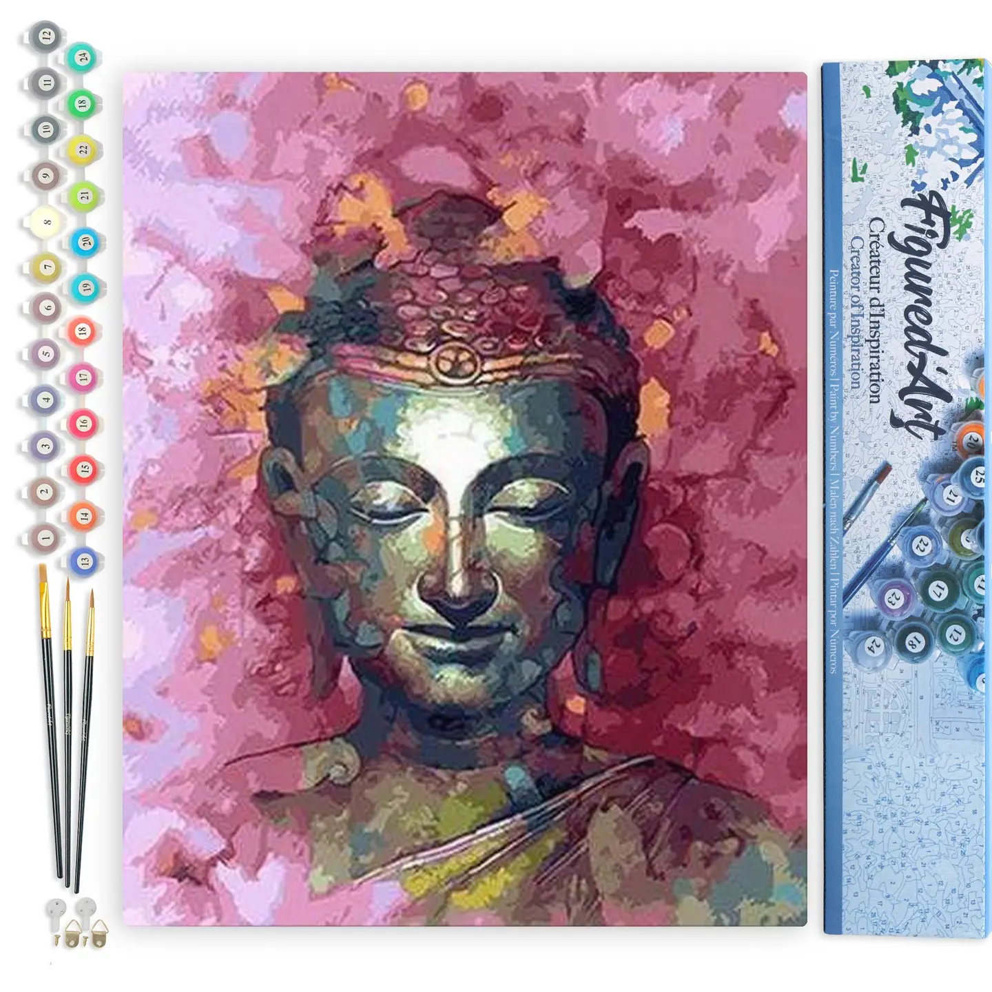 🧘‍♂️ Kit Peinture par numéros – Bouddha Précieux