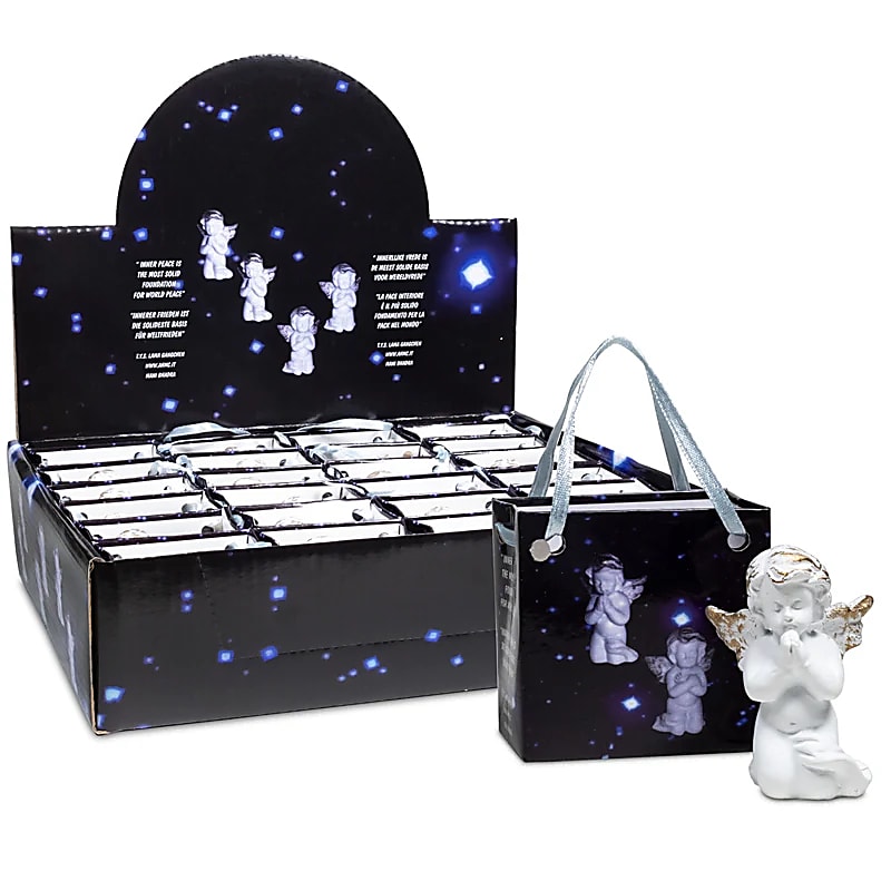 Ange priant pour la paix dans un sachet cadeau