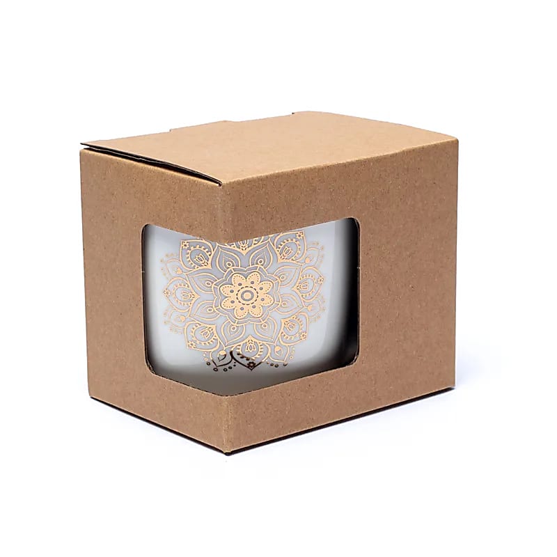 Tasse Infuseur à Thé Mandala blanc 