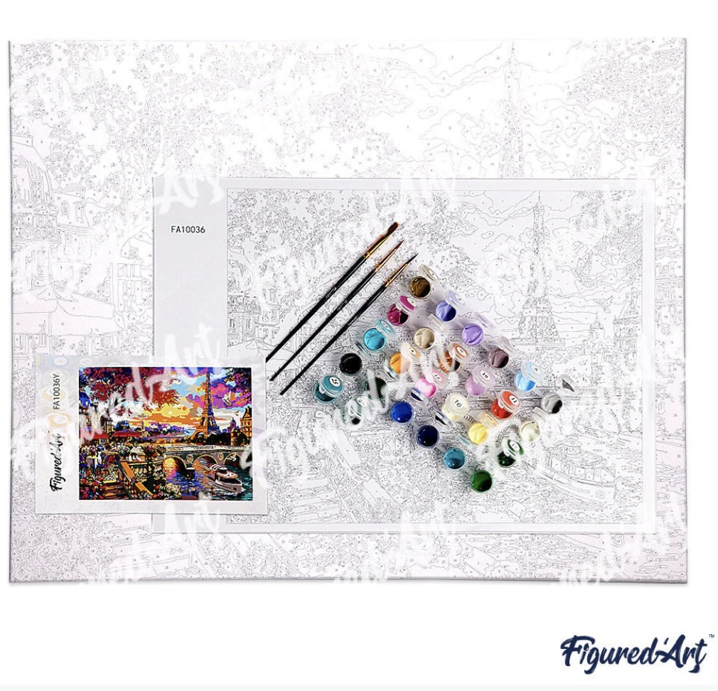 🌳 Kit Peinture par numéros – Arbre des 4 Saisons