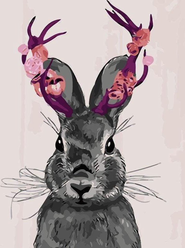 Joli Lapin Peinture par numéros 