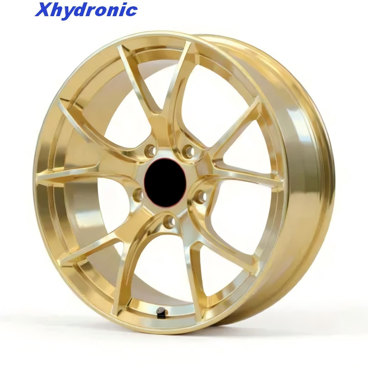 Luxury Gold Alloy Wheel  Forged Aluminum Alloy Car Wheel Rims 16-23 Inch 5 Holes New Condition Passenger Car Wheels