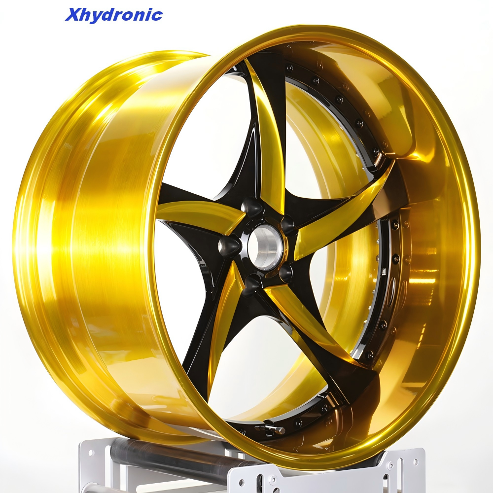 Gold Alloy Car Wheel Rim  New Forged Aluminum Alloy Wheels 18-28inch Chrome Gold Multi Spoke Universal Fitment for Corvette C7/C5/X6 340i