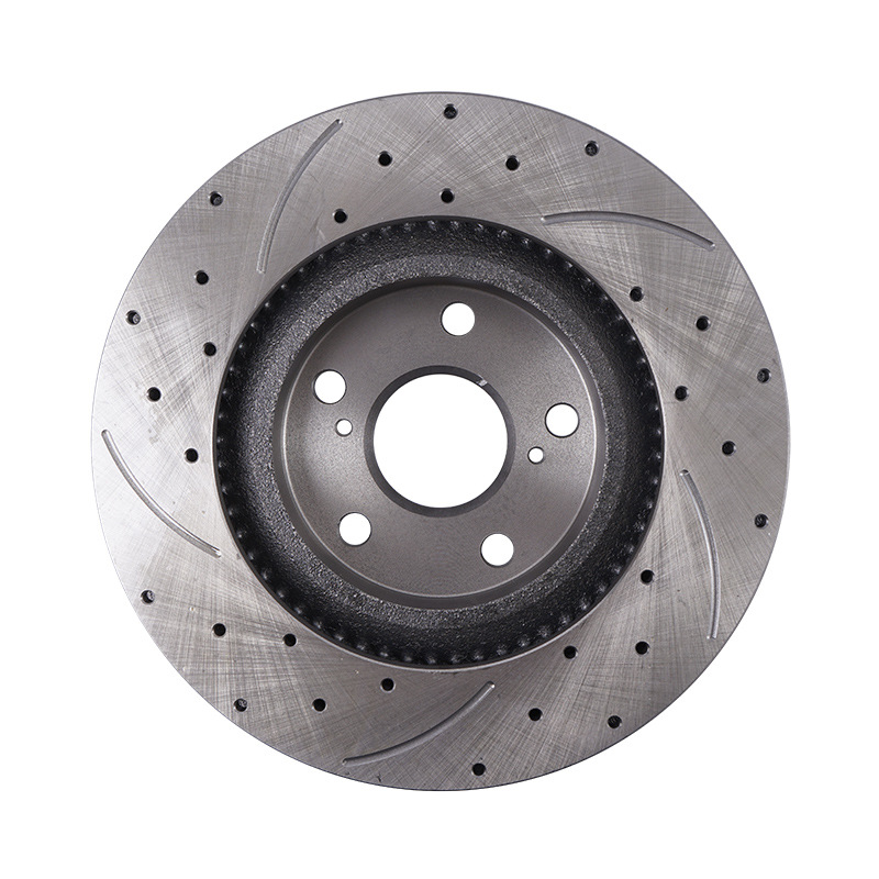 Drilled and slotted brake rotors