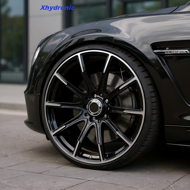 Alloy Wheel Rim New 18-21 Inch Hyper Black Aluminum Alloy Forged Multi Spoke Wheel Hub 5*120 100mm 30-40mm ET for for Passenger Cars