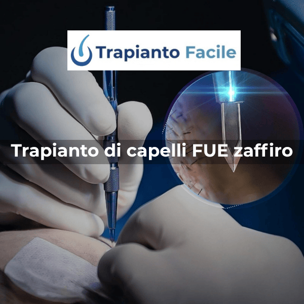 Blocco Trapianto di Capelli con Tecnica FUE Zaffiro