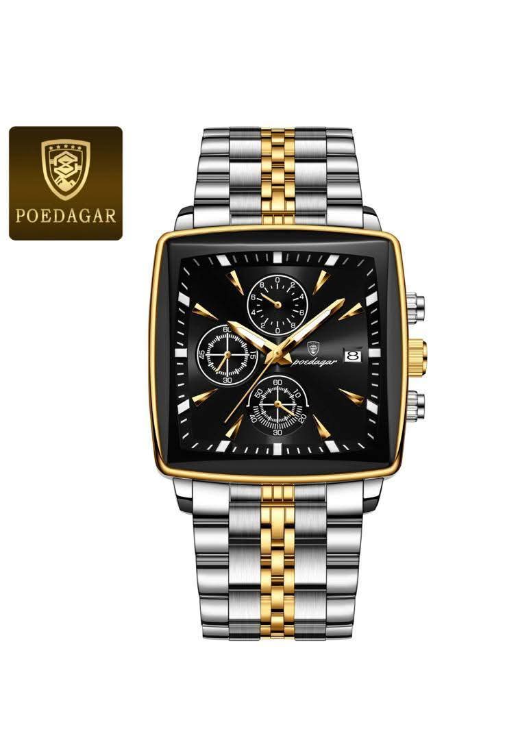 Montre Poedagar en acier inoxydable