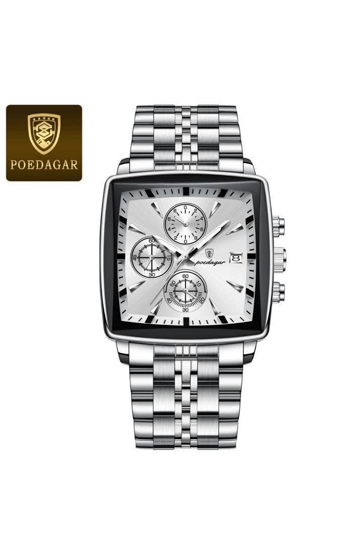 Montre Poedagar en acier inoxydable
