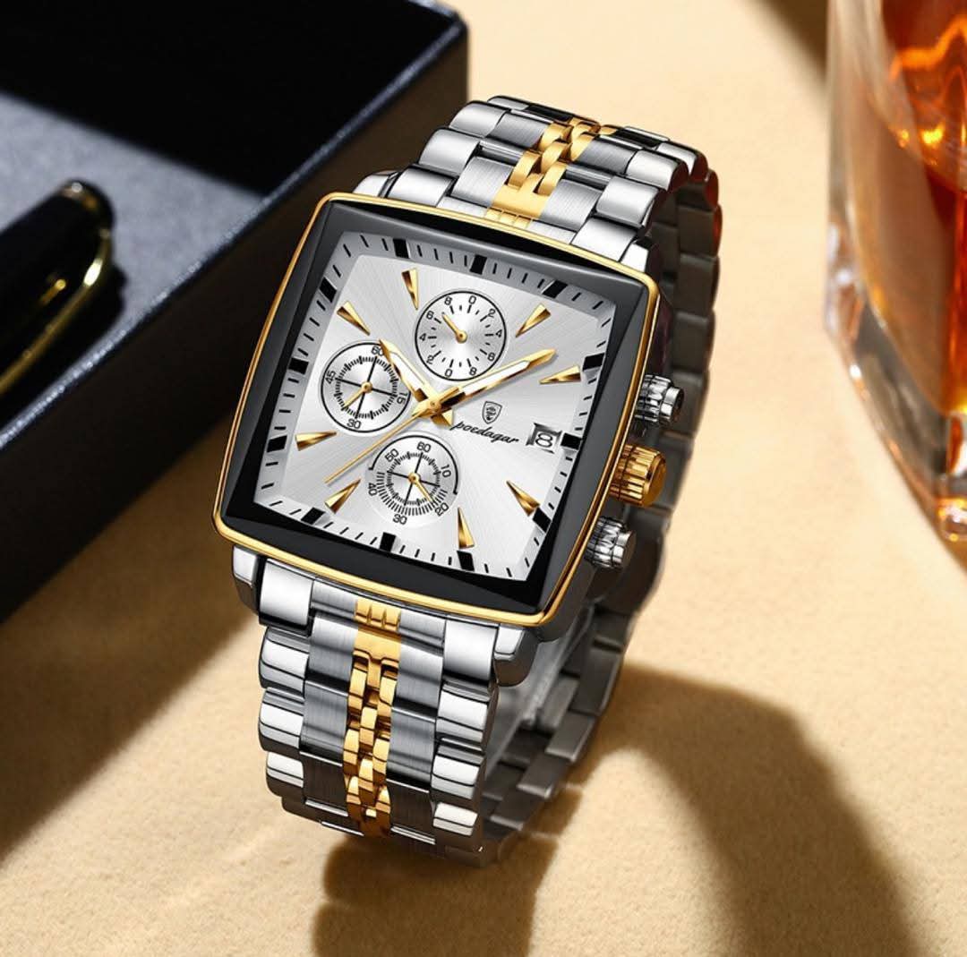 Montre Poedagar en acier inoxydable
