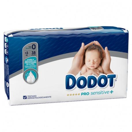 PAÑAL INFANTIL DODOT PRO SENSITIVE T- 0 <3 KG 38