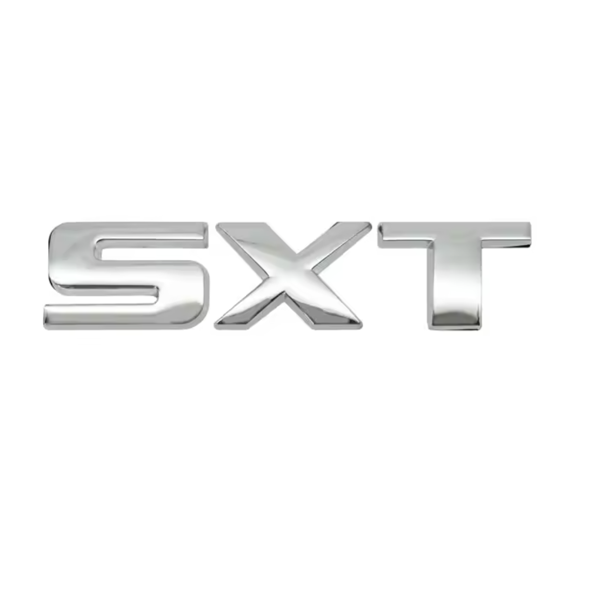 3D Metal SXT Logo Car Styling Emblem Badge Logo For Charger Challenger - Silver
