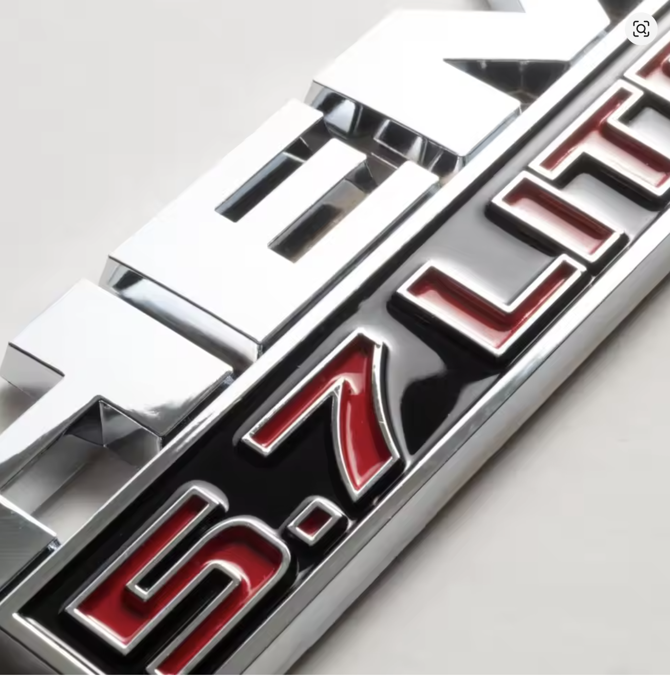 5.7 Liter Emblems 3D Side Door Fender for 2009-2023 DODGE RAM Challenger and Charger - Silver