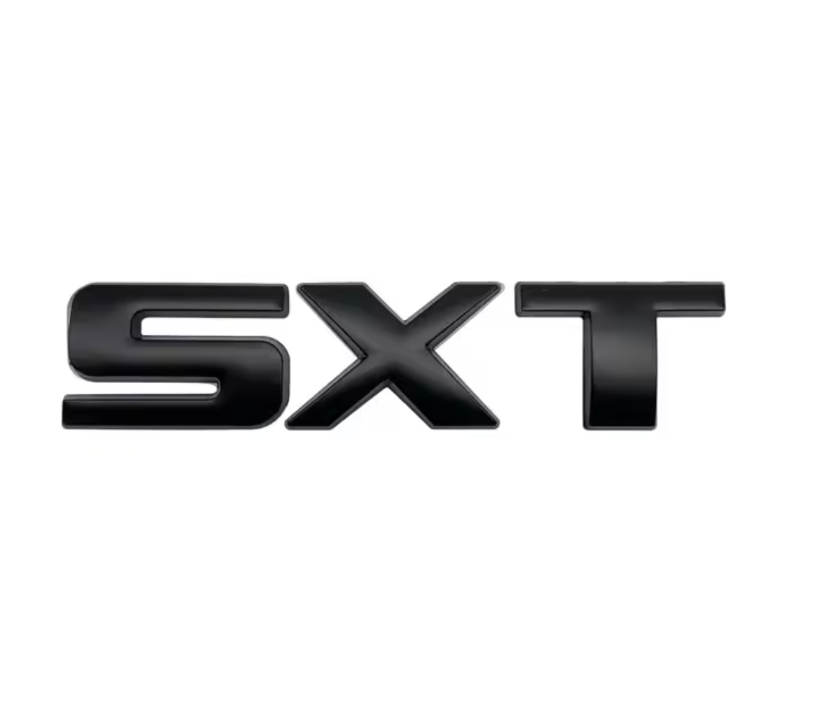3D Metal SXT Logo Car Styling Emblem Badge Logo For Charger Challenger - Black