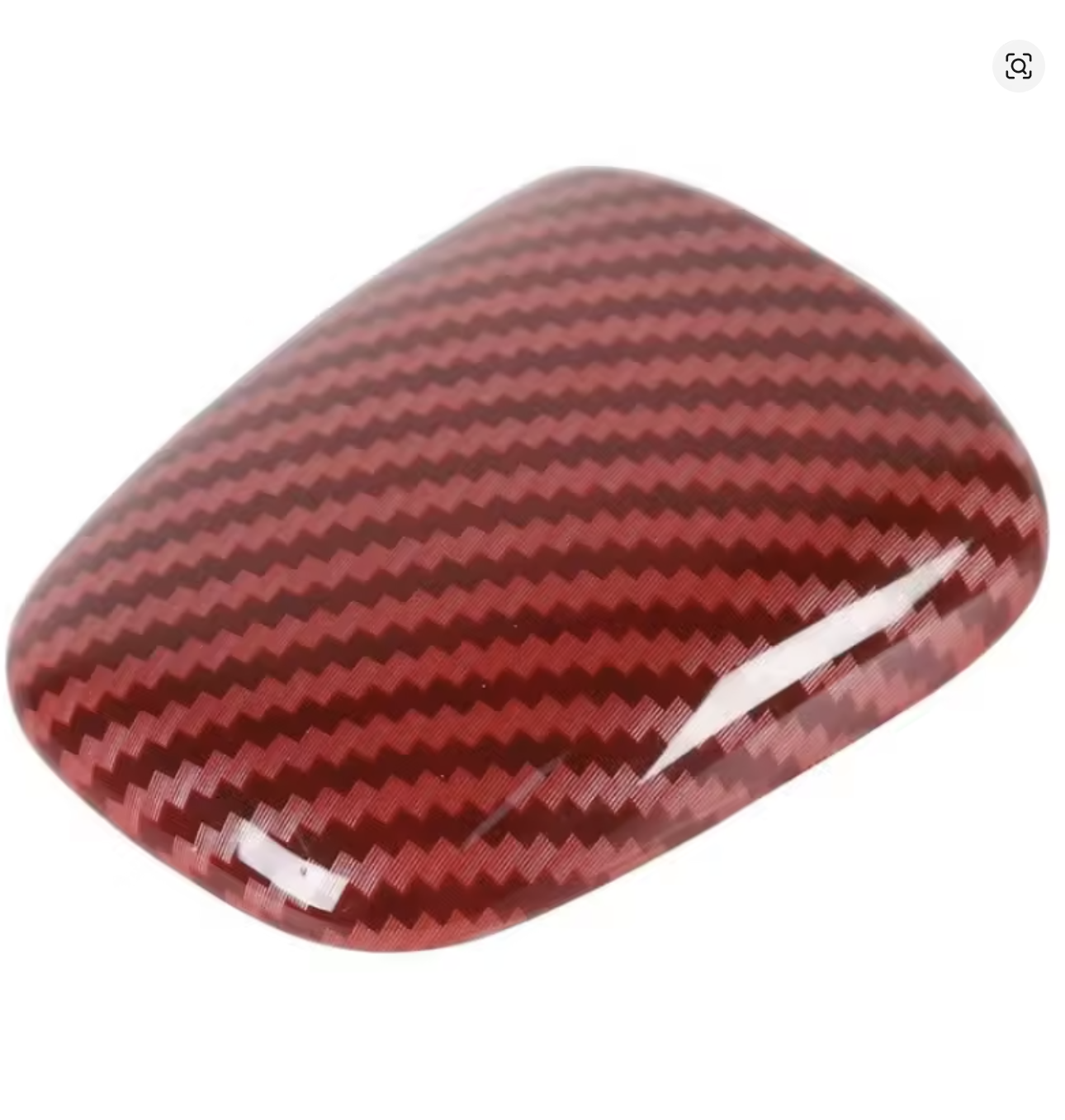 For Challenger Gear Shift Knob Cover Trim Accessories for Dodge Challenger Charger 2015 up (Carbon Fiber Grain)