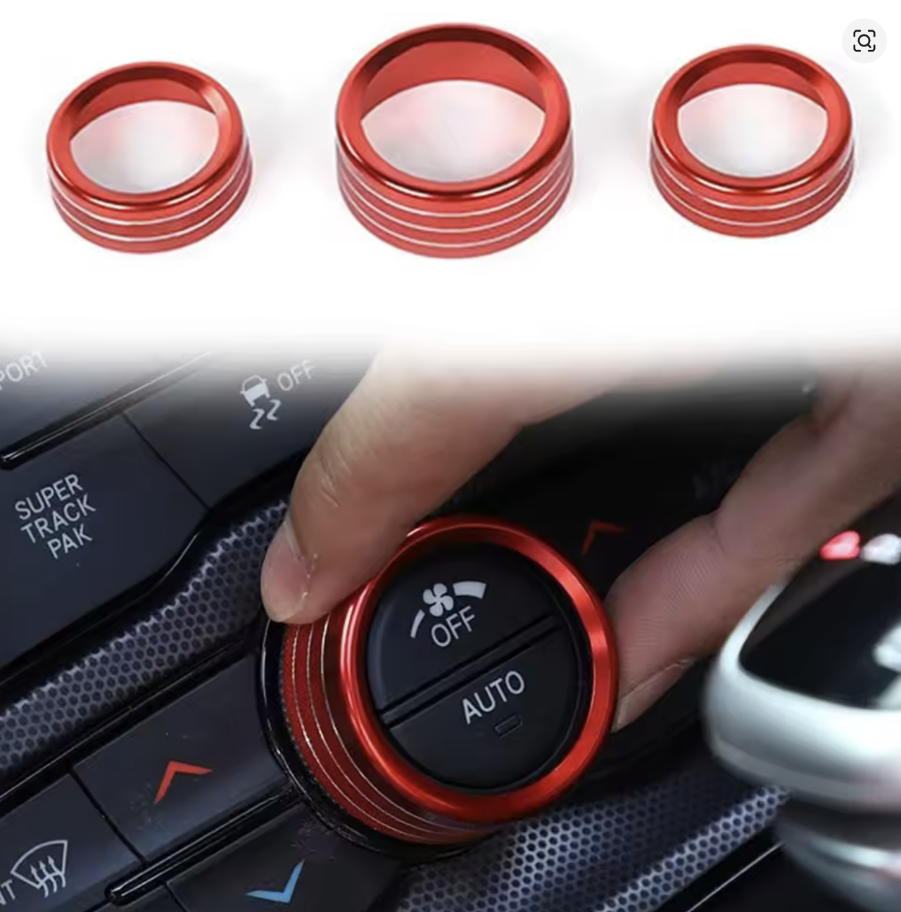 AC Knobs Air Conditioner Switch Button for 2015-2023 Dodge Challenger, Charger