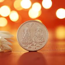 Silver Lakshmi Ganesh Coin
