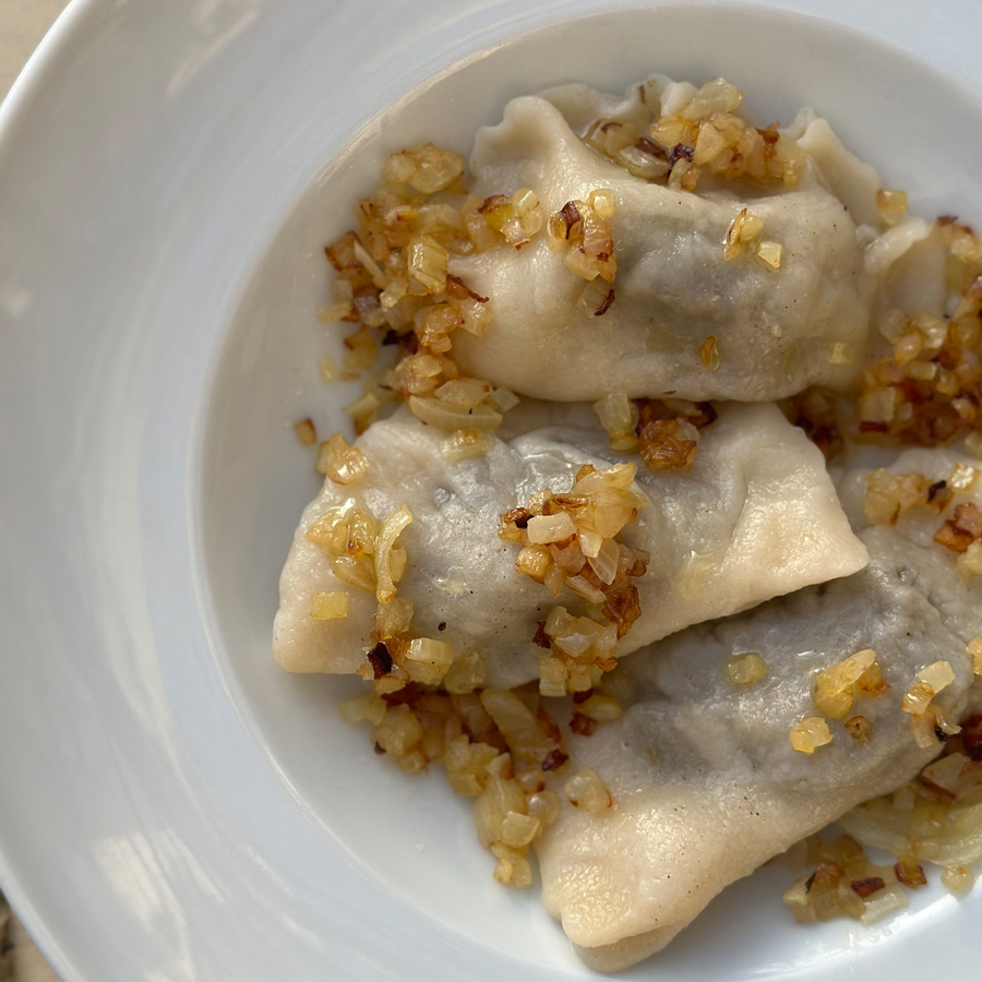 Pierogi z gęsiną