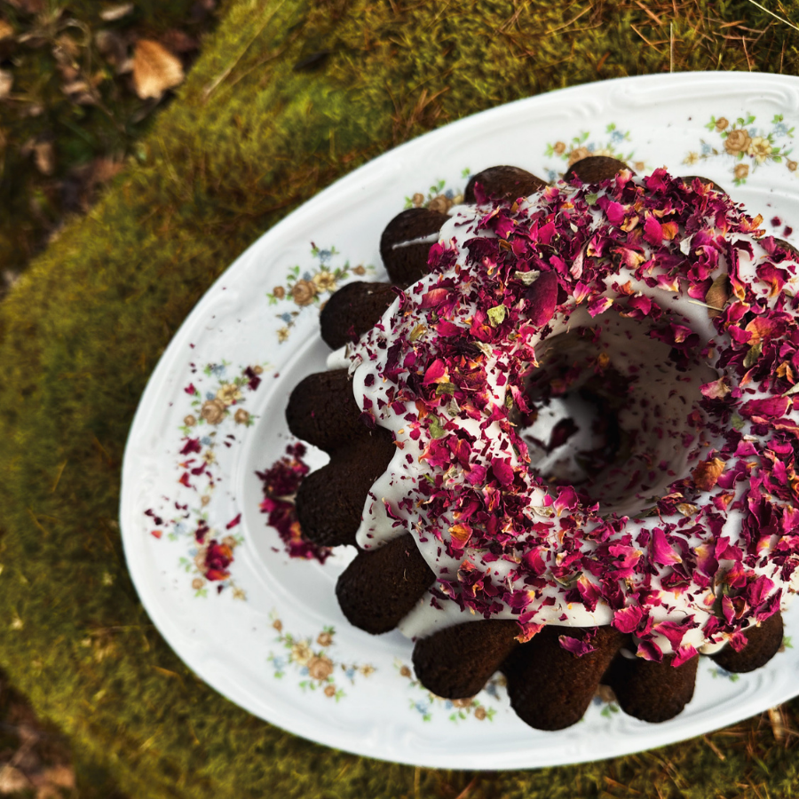 Babka cytrusowo- różana 