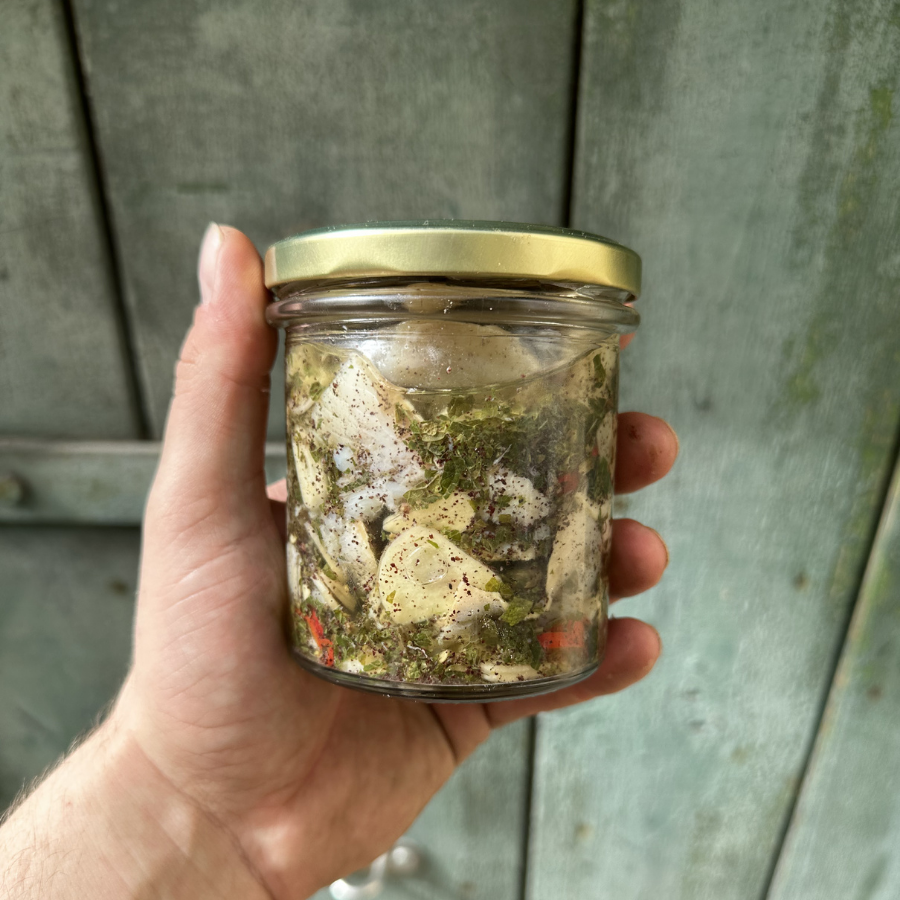 Śledź z sumaku i mięcie