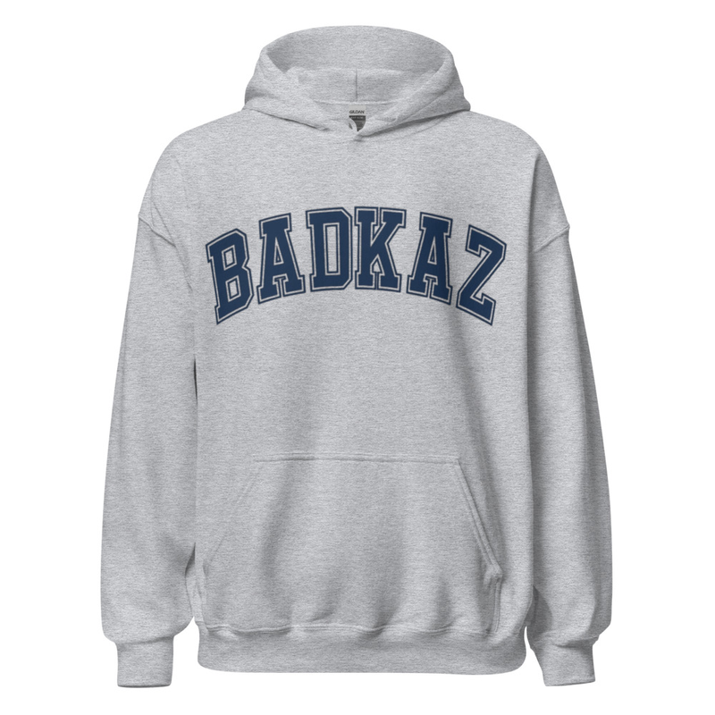 BADKAZ UNIVERSITY HOODIE GREY