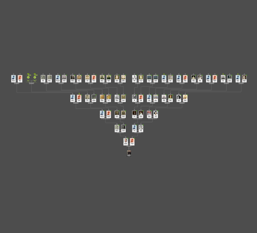 6 Generation Family Tree (~63 People)
