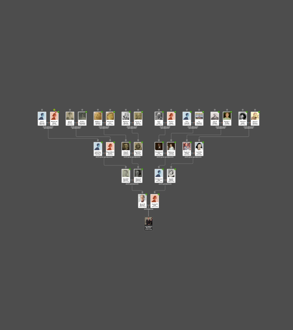 5 Generation Family Tree (~31 People)