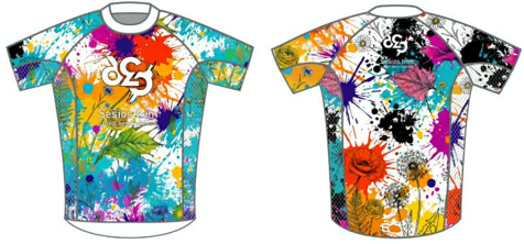 Marškinėliai trumpom rankovėm floral